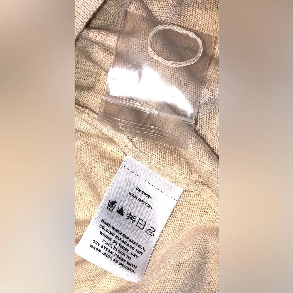 NWT Pendleton Women’s Wild Horse Cotton Knit Sweater in Ecru - XL - Picture 9 of 11